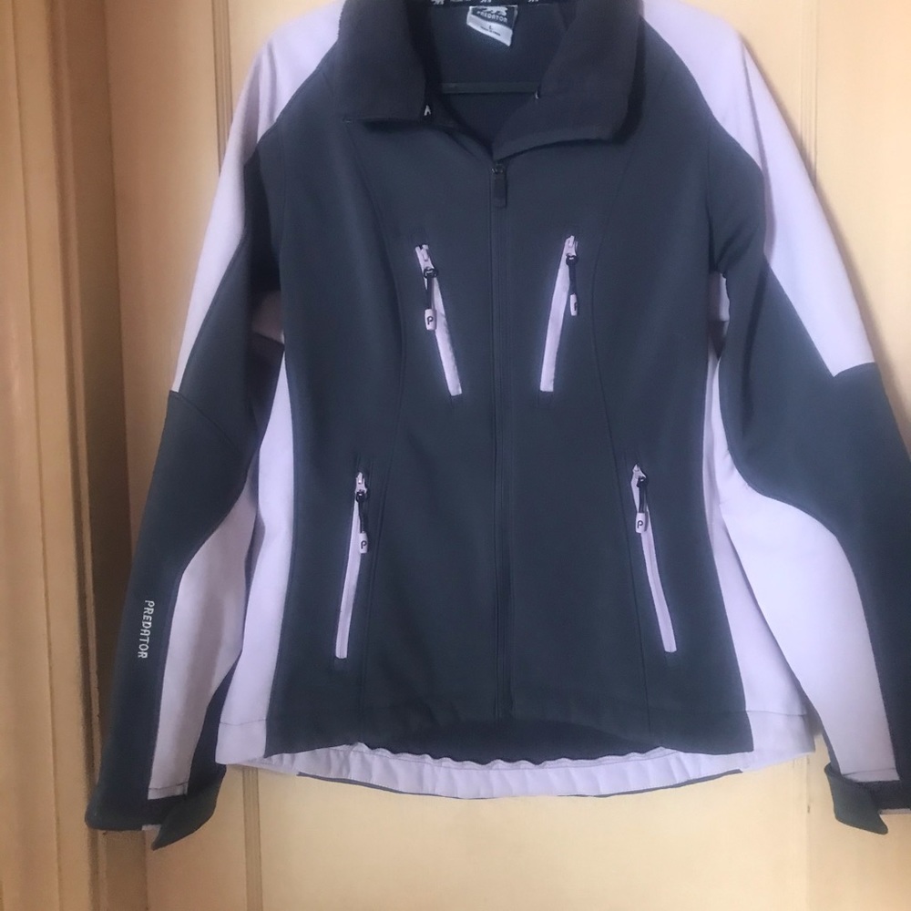 Light purple and gray jacket tailored